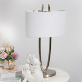 Luminea Warren Metal &amp; Fabric Table Lamp