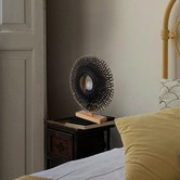 Luminea Logan Rubberwood &amp; Bamboo Table Lamp
