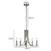 Luminea Allana Metal 5-Light Pendant Light