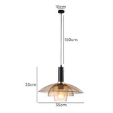 Luminea Calvert Metal &amp; Glass Pendant Light