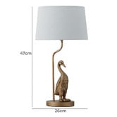 Luminea Leia Resin Antique Brass Bird Table Lamp
