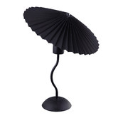 Luminea Veda Metal &amp; Linen Pleated Table Lamp