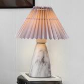 Luminea 30cm Grey Gus Ceramic Table Lamp