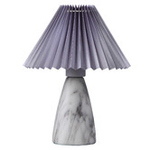 Luminea 30cm Grey Gus Ceramic Table Lamp