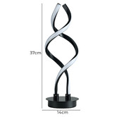 Luminea 37cm Black Hadley Table Lamp
