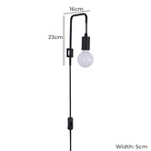 Luminea Lloyd Metal Gooseneck Wall Light