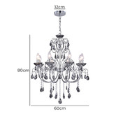 Luminea Charley Metal &amp; Crystal 8 Light Chandelier