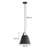 Luminea Menton Stainless Steel Pendant Light