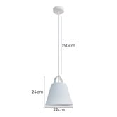 Luminea Menton Stainless Steel Pendant Light