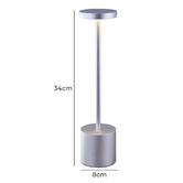 Luminea Josephi Aluminium Cordless LED Table Lamp