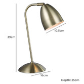Luminea 39cm Dilabra Desk Lamp