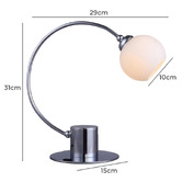 Luminea 31cm Phoebie Table Lamp