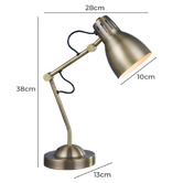 Luminea 38cm Warren Table Lamp