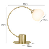 Luminea 31cm Phoebie Table Lamp