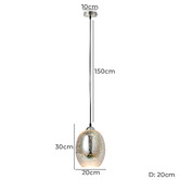 Luminea Creusot 1 Light Metal Pendant