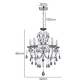 Luminea Charley Metal &amp; Crystal 5 Light Chandelier