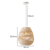 Luminea Avery Rattan Pendant Light
