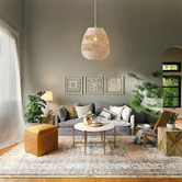 Luminea Avery Rattan Pendant Light