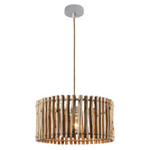 Luminea Conroy Eucalyptus Wood Pendant Light