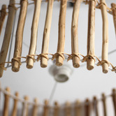 Luminea Conroy Eucalyptus Wood Pendant Light
