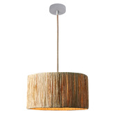 Luminea Penny Raffia Pendant Light