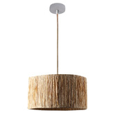 Luminea Penny Raffia Pendant Light