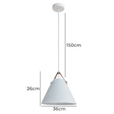 Luminea Beaune Metal Cone Pendant