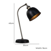 Luminea 45cm Afra Iron Table Lamp