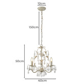 Luminea Olunda Iron 3 Light Chandelier