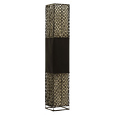 Luminea Chloe Raffia &amp; Linen Floor Lamp