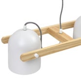 Luminea Maverick Rubberwood 3 Light Bar Pendant