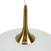 Luminea Laken Brushed Brass Iron Pendant Light