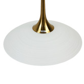 Luminea Laken Brushed Brass Iron Pendant Light