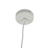 Luminea Wyatt Iron &amp; Linen Cone Pendant Light