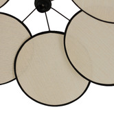 Luminea Vivien Linen Petal Pendant Light