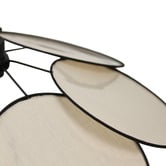 Luminea Vivien Linen Petal Pendant Light