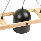 Luminea Maverick Rubberwood 3 Light Bar Pendant
