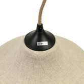 Luminea Payton Bell Linen Pendant Light