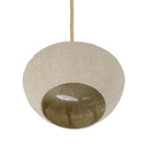 Luminea Payton Bell Linen Pendant Light