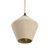 Luminea Payton Geometric Linen Pendant Light