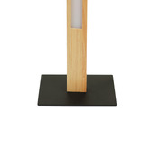 Luminea Reubin Rubberwood LED Floor Lamp