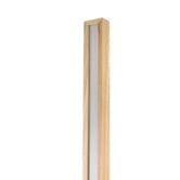 Luminea Reubin Rubberwood LED Floor Lamp