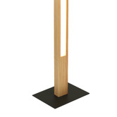 Luminea Reubin Rubberwood LED Floor Lamp