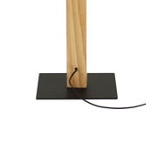 Luminea Reubin Rubberwood LED Floor Lamp
