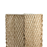 Luminea Chloe Raffia &amp; Linen Floor Lamp