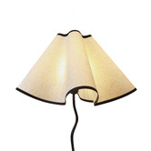 Luminea Sigmund Metal &amp; Linen Wave Table Lamp