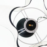 Luminea Sigmund Metal &amp; Linen Wave Table Lamp