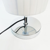Luminea Adiel Metal &amp; Fabric Cylinder Floor Lamp