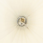 Luminea Adiel Metal &amp; Fabric Cylinder Floor Lamp