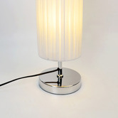 Luminea Adiel Metal &amp; Fabric Cylinder Floor Lamp